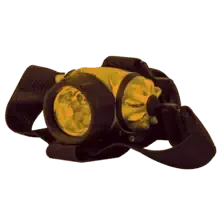 Head-mounted flashlights